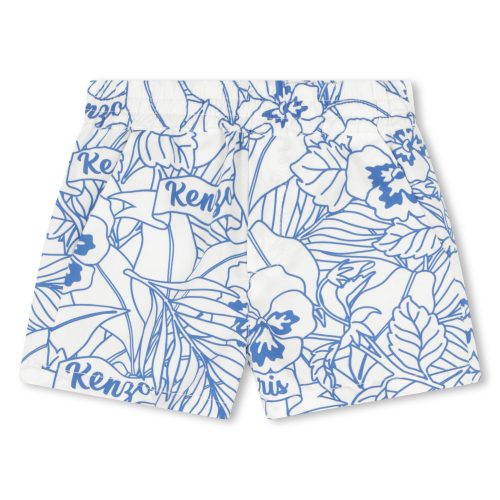 KENZO KIDS Short en popeline coton GARCON 18M Blanc