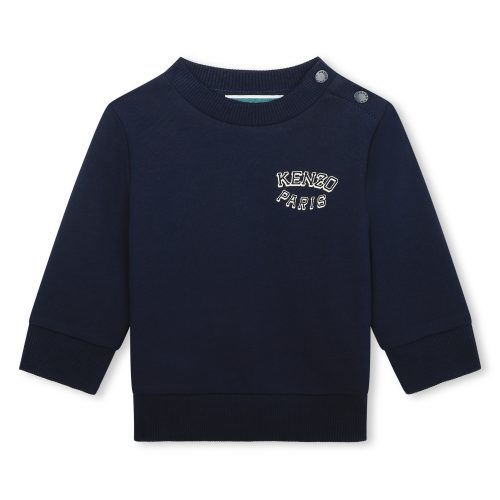 KENZO KIDS Sweat-shirt molletonné coton GARCON 12M Bleu