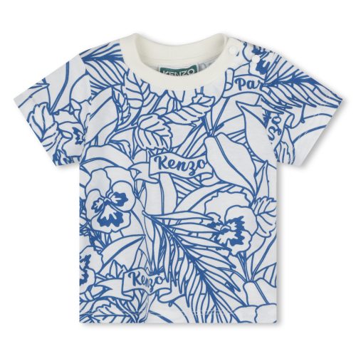 KENZO KIDS T-shirt imprimé en coton GARCON 12M Blanc