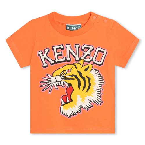 KENZO KIDS T-shirt pressionné en coton UNISEXE 18M Rouge