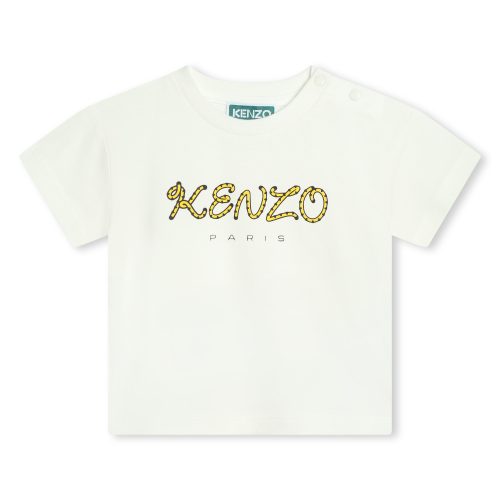 KENZO KIDS T-shirt manches courtes coton UNISEXE 18M Blanc