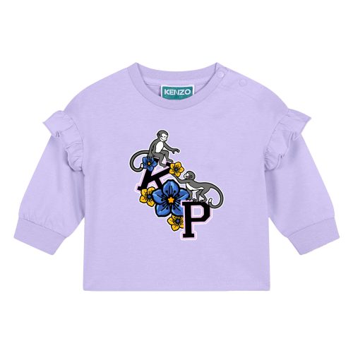 KENZO KIDS T-shirt à manches longues FILLE 18M Violet