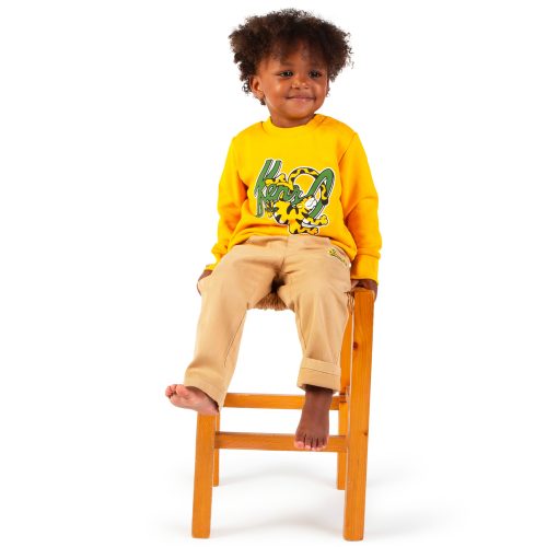 KENZO KIDS Pantalon à taille élastiquée GARCON 18M Beige
