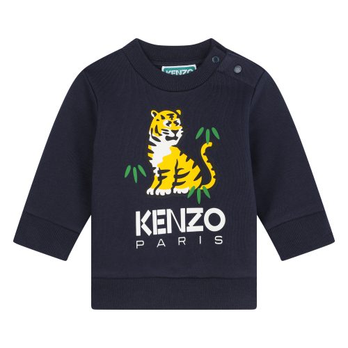 KENZO KIDS Sweat-shirt en molleton GARCON 18M Bleu