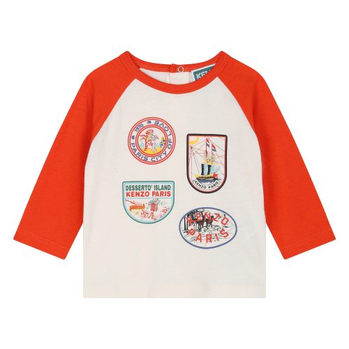 KENZO KIDS T-shirt à manches longues GARCON 18M Beige