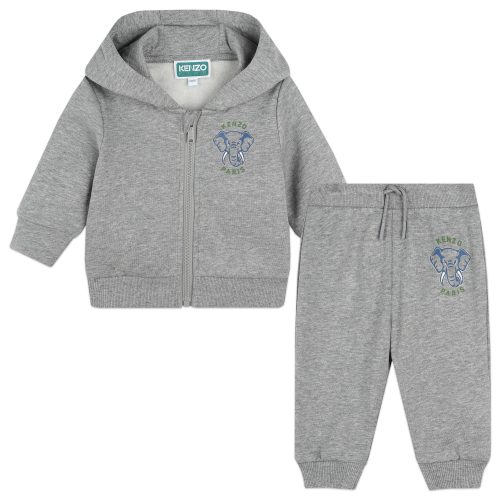 KENZO KIDS Ensemble cardigan + pantalon GARCON 18M Gris