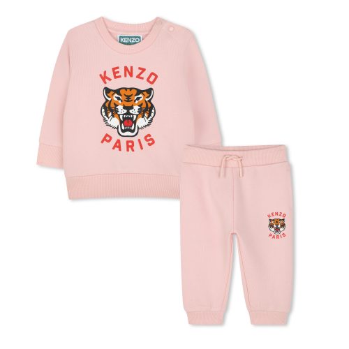 KENZO KIDS Ensemble de jogging molletonné UNISEXE 18M Rose