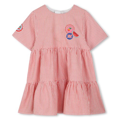 KENZO KIDS Robe zippée en coton FILLE 18M Rouge