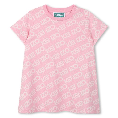 KENZO KIDS Robe imprimée en coton FILLE 18M Rose