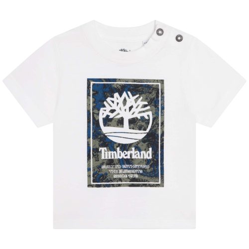 TIMBERLAND T-shirt à manches courtes GARCON 6M Blanc