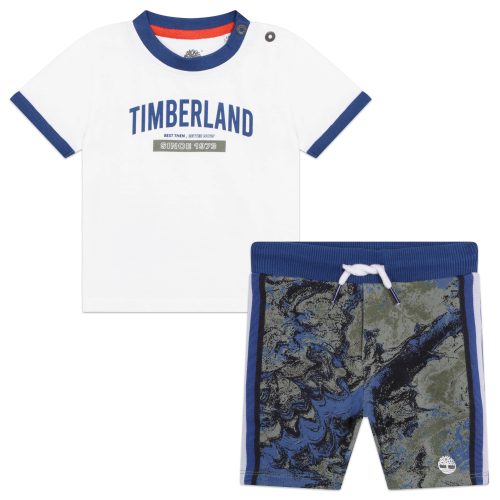 TIMBERLAND Ensemble T-shirt + short GARCON 12M Vert