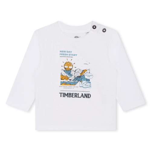 TIMBERLAND T-shirt imprimé placé GARCON 18M Blanc