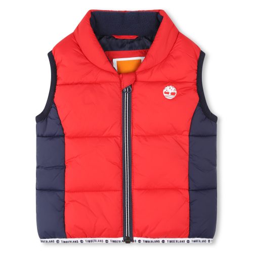 TIMBERLAND Doudoune doublée sans manche GARCON 18M Rouge