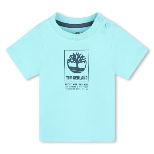 TIMBERLAND T-shirt pressionné GARCON 18M Bleu