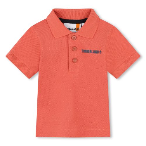 TIMBERLAND Polo manches courtes GARCON 12M Rouge