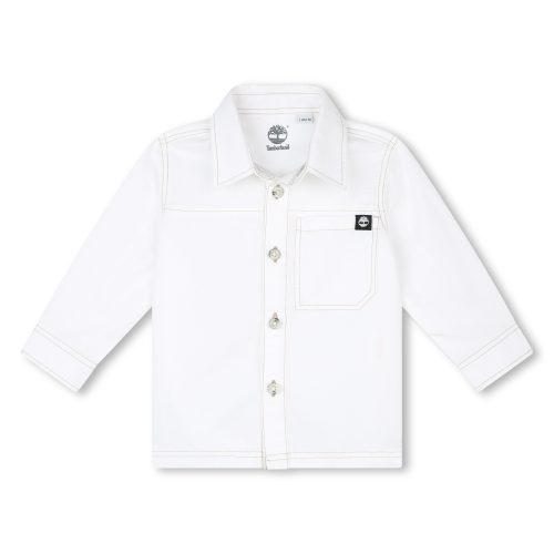 TIMBERLAND Chemise manches longues GARCON 2A Blanc
