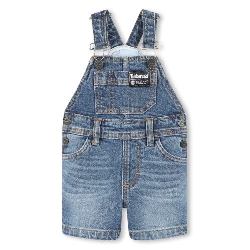 TIMBERLAND Salopette-short en jean GARCON 18M Bleu