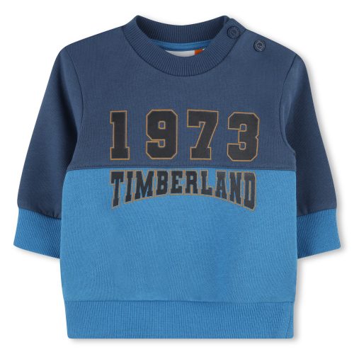 TIMBERLAND Sweat-shirt molleton à imprimé GARCON 18M Bleu