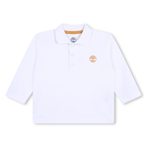 TIMBERLAND Polo uni avec sigle poitrine GARCON 18M Blanc