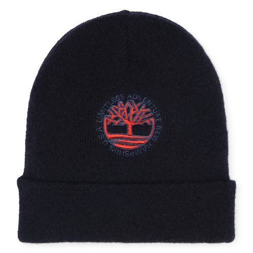 TIMBERLAND Bonnet brodé en tricot GARCON T2 Bleu