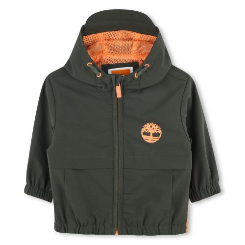 TIMBERLAND Coupe-vent zippé à capuche GARCON 18M Marron