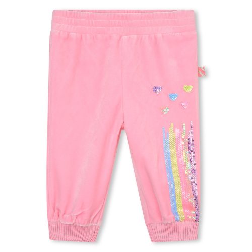 BILLIEBLUSH Pantalon de jogging en velours FILLE 18M Rose