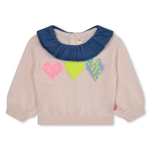 BILLIEBLUSH Pull en tricot avec coeurs FILLE 18M Rose