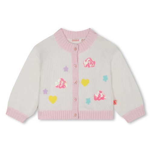 BILLIEBLUSH Cardigan en tricot orné de sequins FILLE 18M Beige