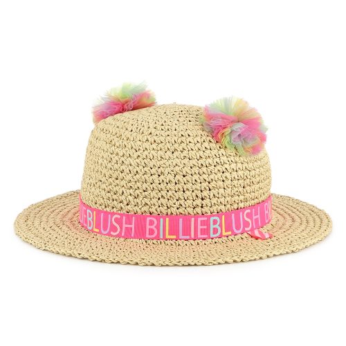 BILLIEBLUSH Chapeau avec pompons FILLE T2 Rose