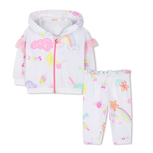BILLIEBLUSH Ensemble de jogging imprimé FILLE 18M Blanc