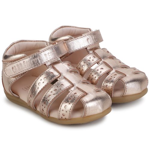 CARREMENT BEAU Sandales en cuir FILLE 20 Marron