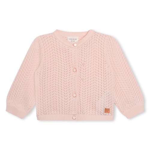 CARREMENT BEAU Cardigan en tricot FILLE 12M Rose
