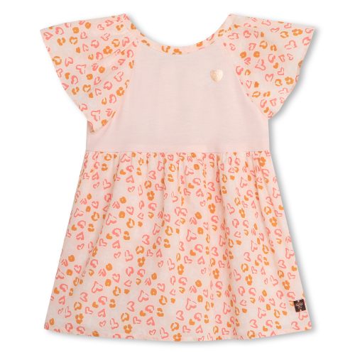 CARREMENT BEAU Robe évasée bimatière FILLE 9M Rose