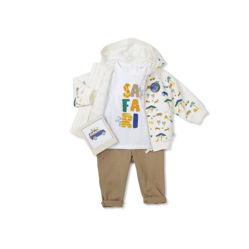 CARREMENT BEAU T-shirt pressionné GARCON 12M Blanc