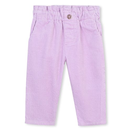 CARREMENT BEAU Pantalon en velours FILLE 12M Rose