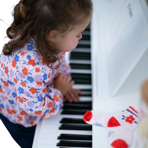 CARREMENT BEAU Chaussettes montantes à motifs FILLE 27 Rose