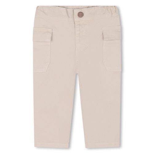CARREMENT BEAU Pantalon chino à poches côtés GARCON 18M Beige
