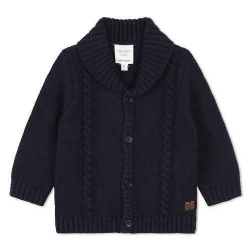 CARREMENT BEAU Cardigan en tricot boutonné GARCON 18M Bleu