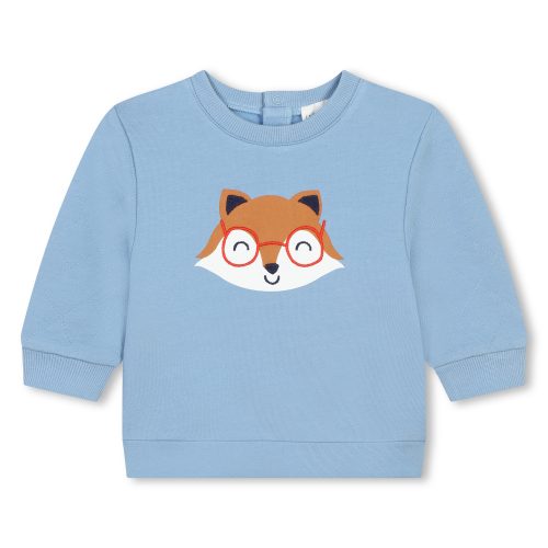 CARREMENT BEAU Sweat-shirt en imprimé renard GARCON 18M Bleu