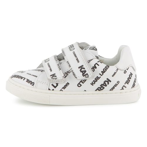 KARL LAGERFELD KIDS Baskets en cuir à scratchs UNISEXE 30 Noir