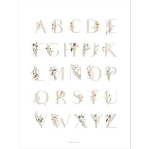 affiche-abc-floral-30-x-40-cm