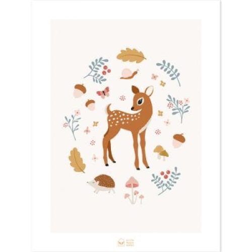 affiche-faon-sweet-fawn-30-x-40-cm