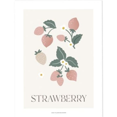 affiche-fraise-strawberry-30-x-40-cm