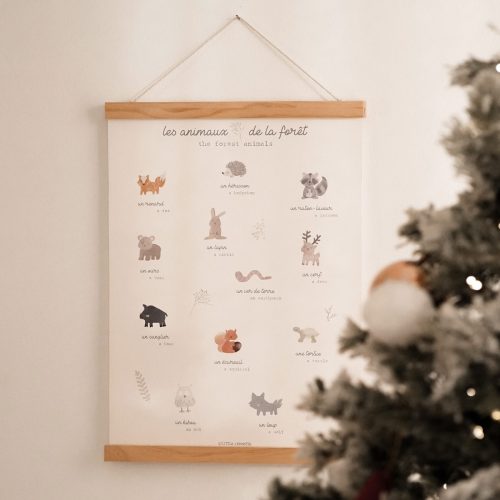 Affiche 'Les animaux de la forêt'