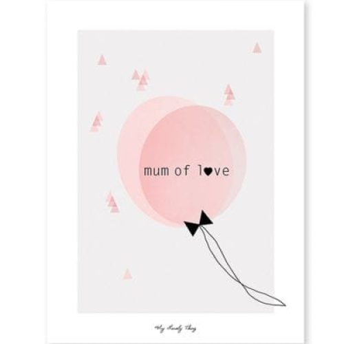 affiche-mum-of-love-my-lovely-thing-30-x-40-cm