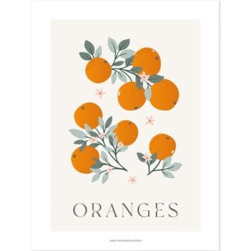 affiche-oranges-30-x-40-cm