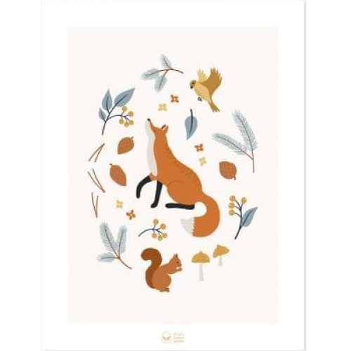 affiche-renard-fox-of-the-woods-30-x-40-cm