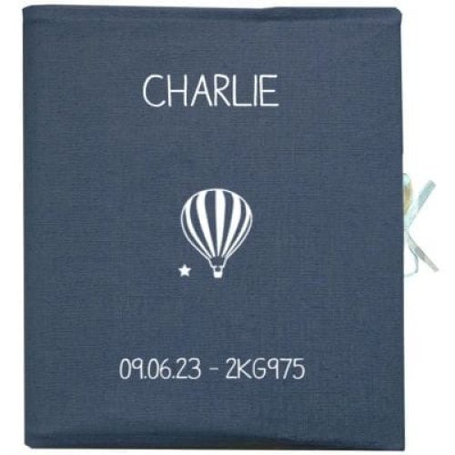 album-photo-bebe-bleu-petrole-personnalisable