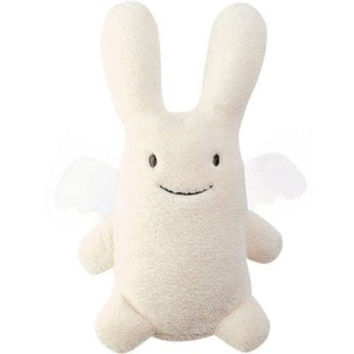 ange-lapin-musical-ivoire-et-pochette-de-rangement-en-coton-24-cm