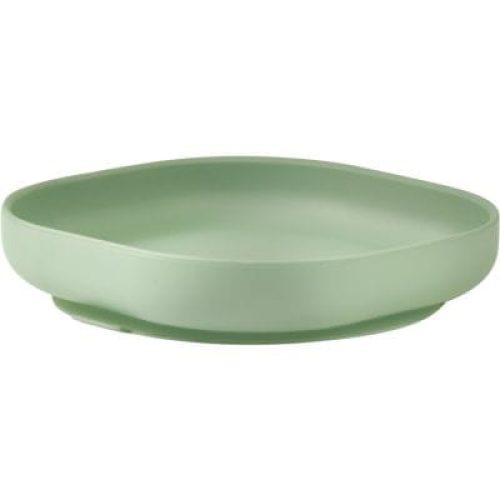 assiette-a-ventouse-en-silicone-vert-sauge